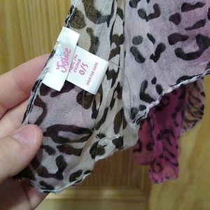 Justice cheetah print scarf
